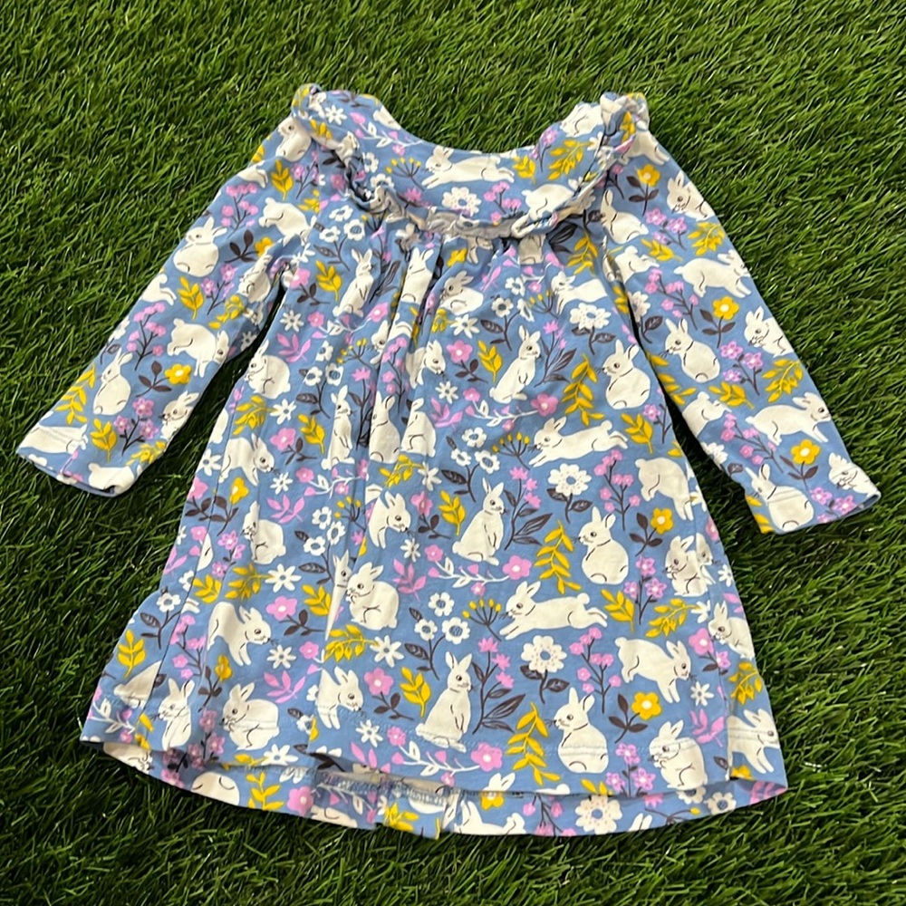 Baby Boden Dress - Bunny Pattern
